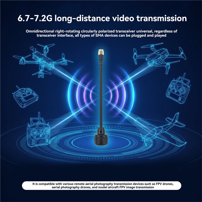 [NOVO! A25P】 Antena SMA de 6.7 - Drone Racing Antenna avaliação e preço